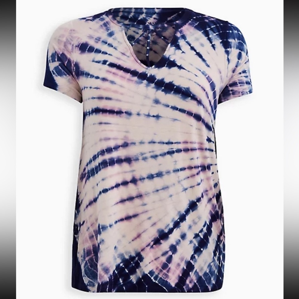 Torrid Tie Dye Strappy Neck Tee